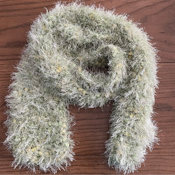 Hand Crafted Accessories - Hand crocheted pale green scarf